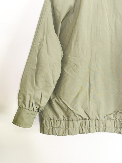 Vintage Sage Green Long Sleeved Reversible Bomber Jacket | Vintage Bomber Jacket