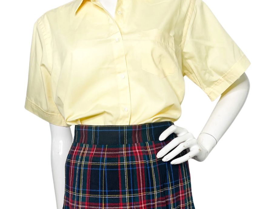 Vintage Tabi International Yellow Blouse| Vintage Summer Blouse | Vintage Button front blouse with pockets