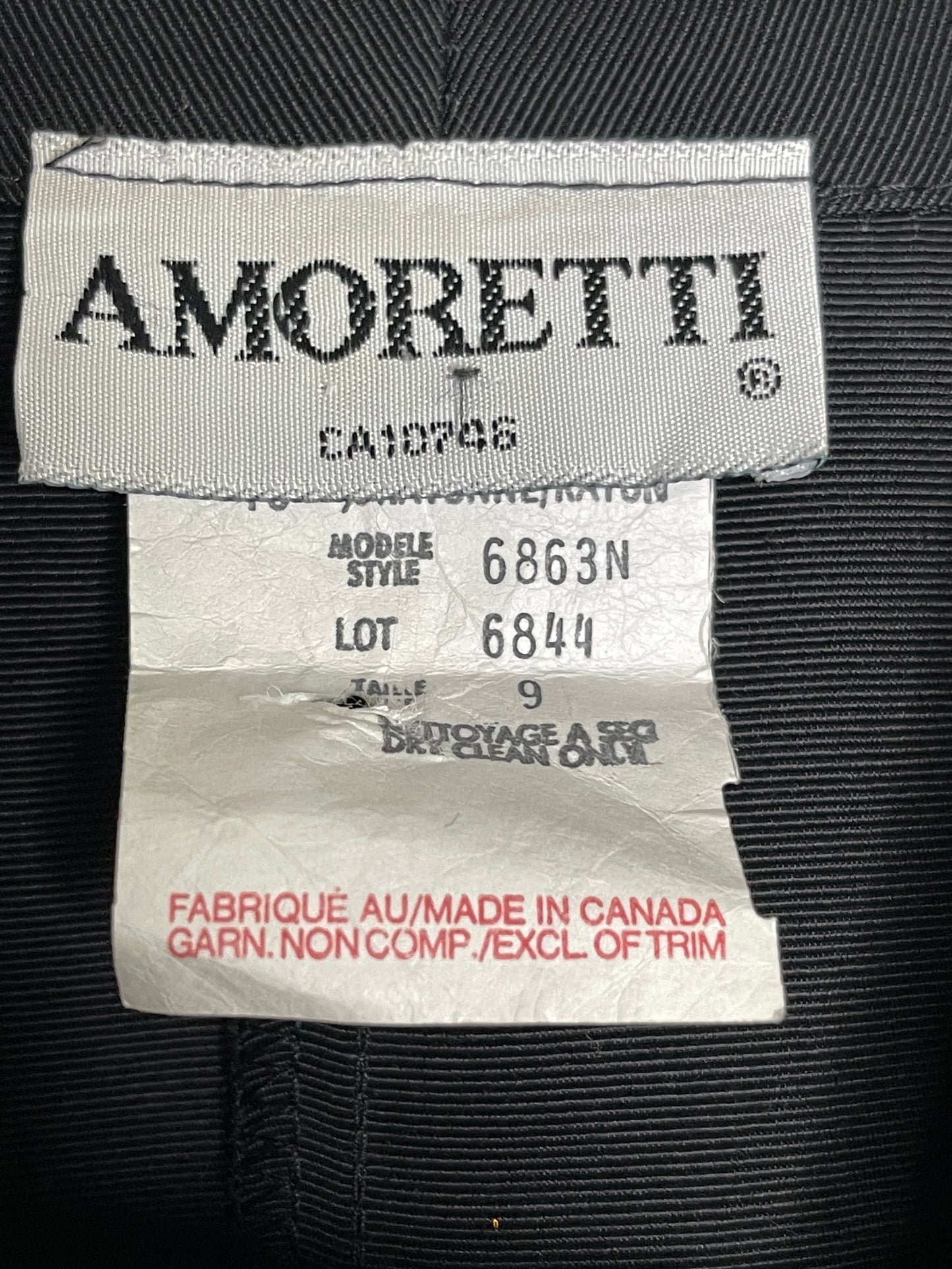 90s Amoretti Button Front Dress with Gold Detailing | Vintage Amoretti Black Dress