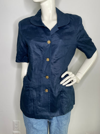 Vintage Novan Button Front Blouse | Collectible Novan Blouse |