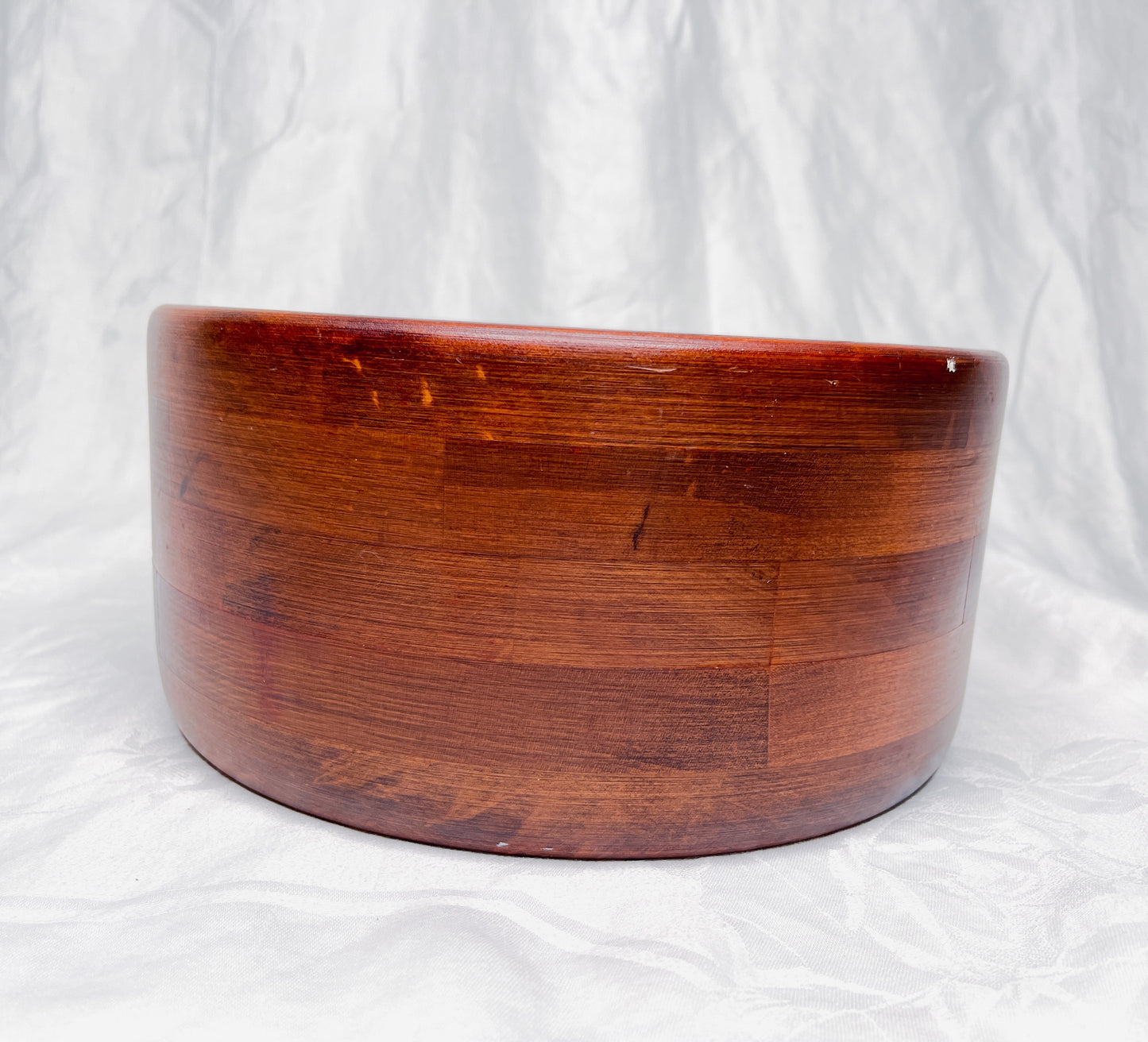 Vintage Handcrafted Bariboocraft Wooden Bowl Salad Set.