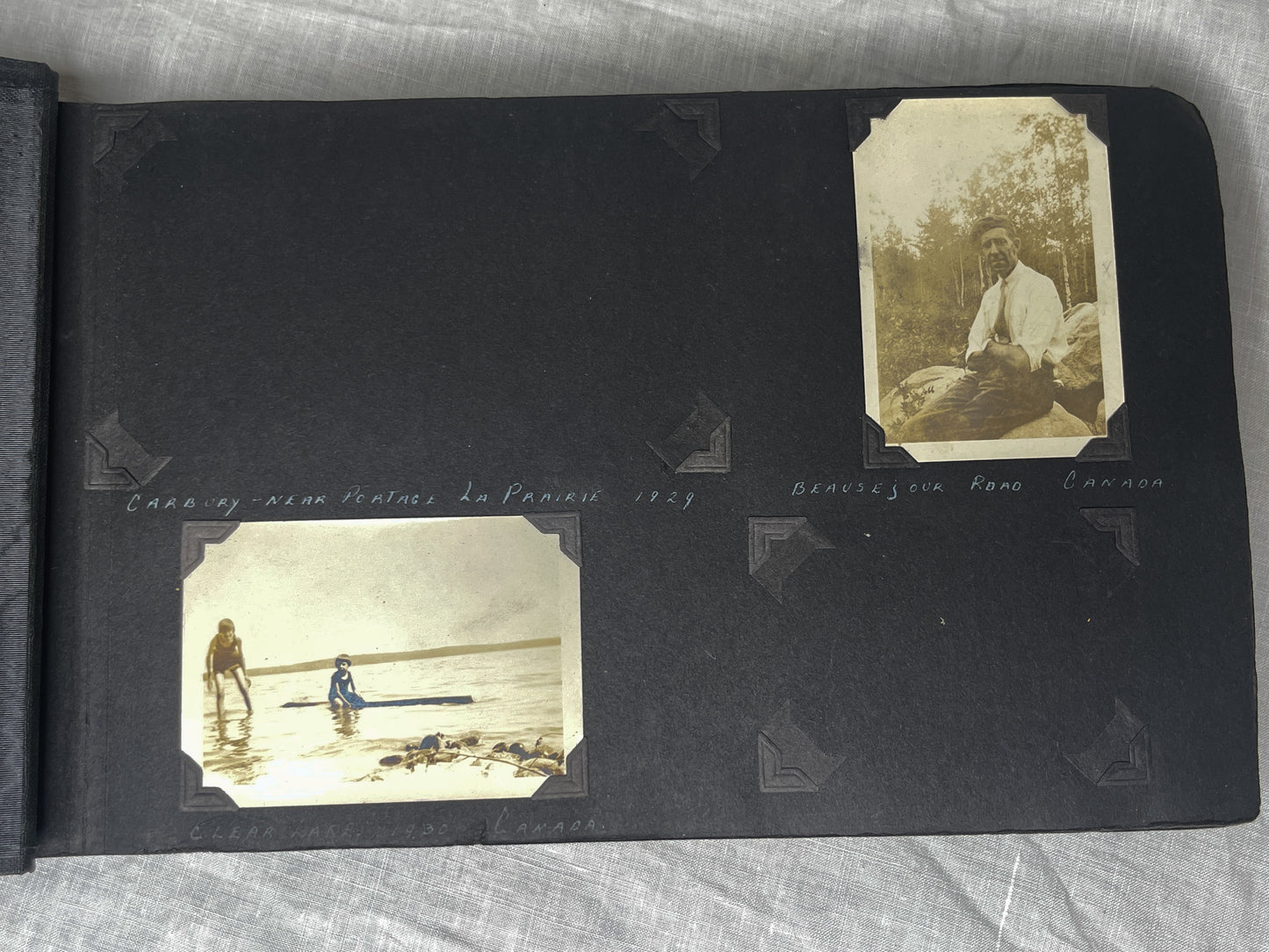 Vintage 1930's Photo Album with over 120 Photographs.
