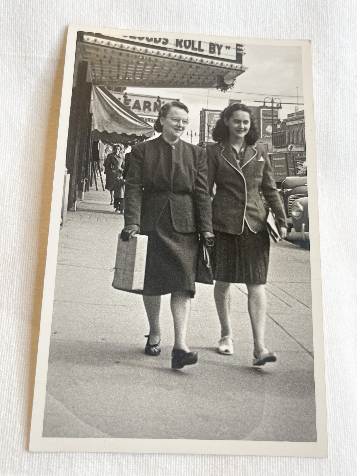 1947 Photo Postcard of Mother and Daughter.